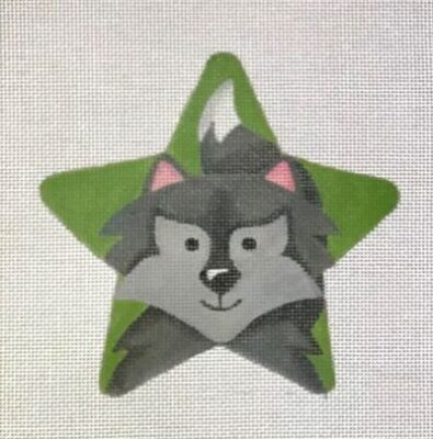 HO1372 Wolf Star Ornament