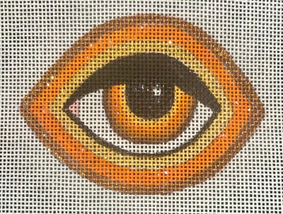 HO2144 Orange Eye Brooch/Ornament