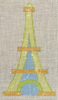 HO2190 Green Eiffel Tower ornament