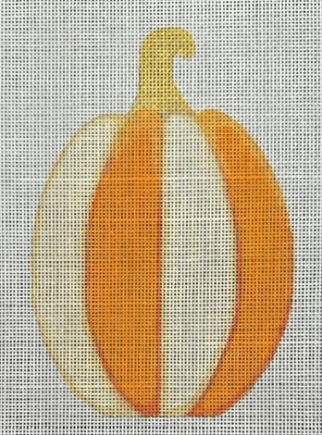 HO2566 Tall Orange Striped Pumpkin