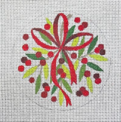 HO2742 BERRIES AND LEAVES ORNAMENT