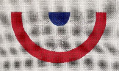 HO2754 PATRIOTIC BANNER ORNAMENT
