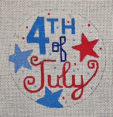 HO2766 4TH OF JULY ROUND ORNAMENT