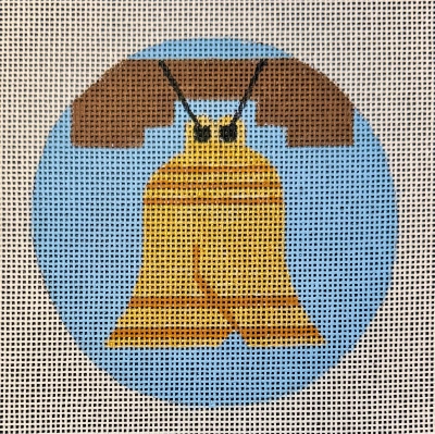 HO2770 LIBERTY BELL ROUND ORNAMENT