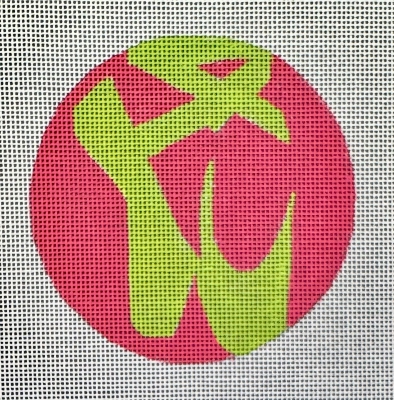 HO2776 GREEN BALLET SHOES ROUND ORNAMENT