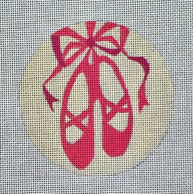 HO2782 BALLET SHOES ROUND ORNAMENT