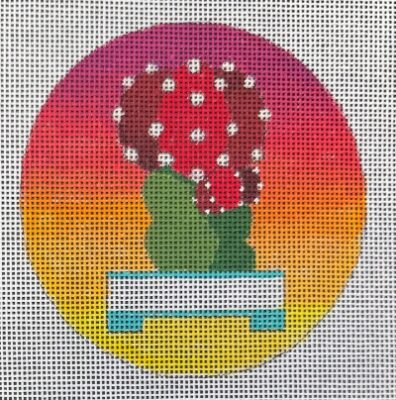 HO2805 CACTUS ROUND ORNAMENT #1