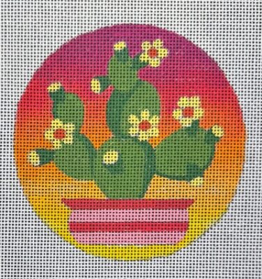 HO2807 CACTUS ROUND ORNAMENT #3