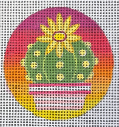 HO2808 CACTUS ROUND ORNAMENT #4