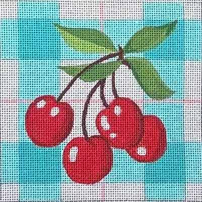 HO2831 CHERRY TEAL PLAID SQUARE