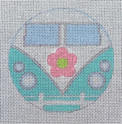 HO2844 VINTAGE TEAL BUS ORNAMENT