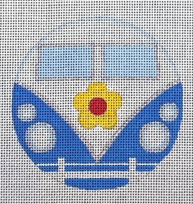 HO2845 VINTAGE BLUE BUS ORNAMENT