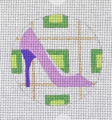 HO2963 Lilac High Heel Ornament