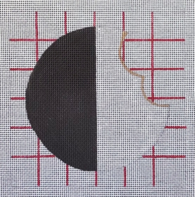 HO3410 Black and White Cookie Square on 10 mesh
